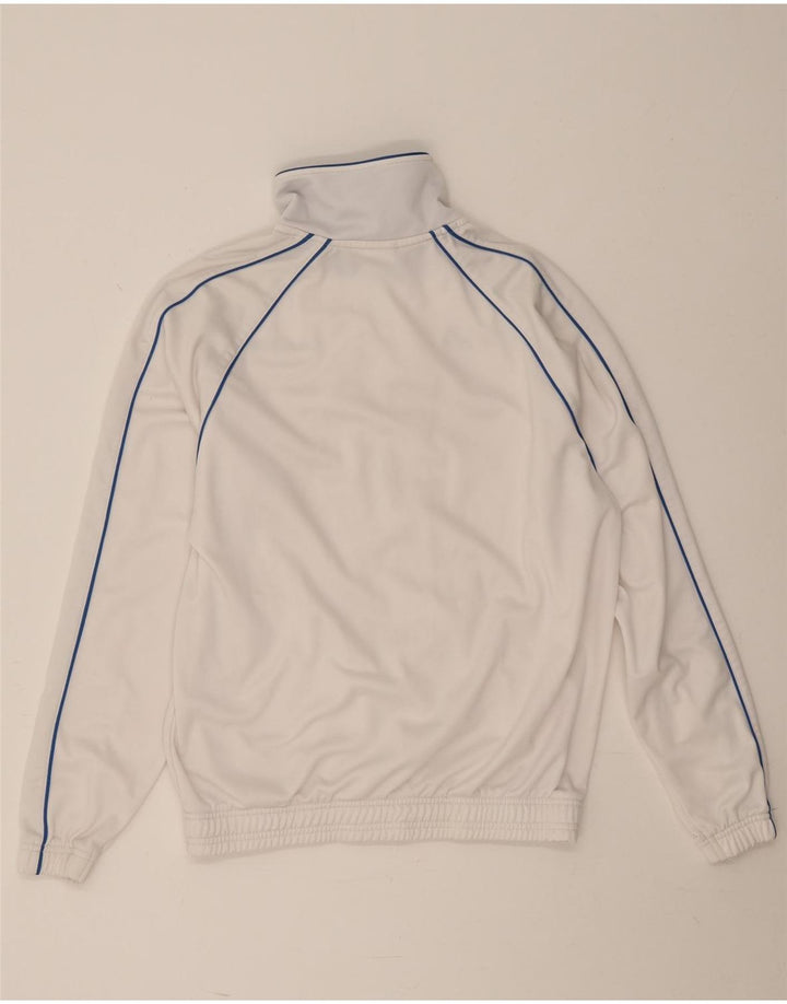 Asics Mens Tracksuit Top Jacket Pequeno Poliéster Branco