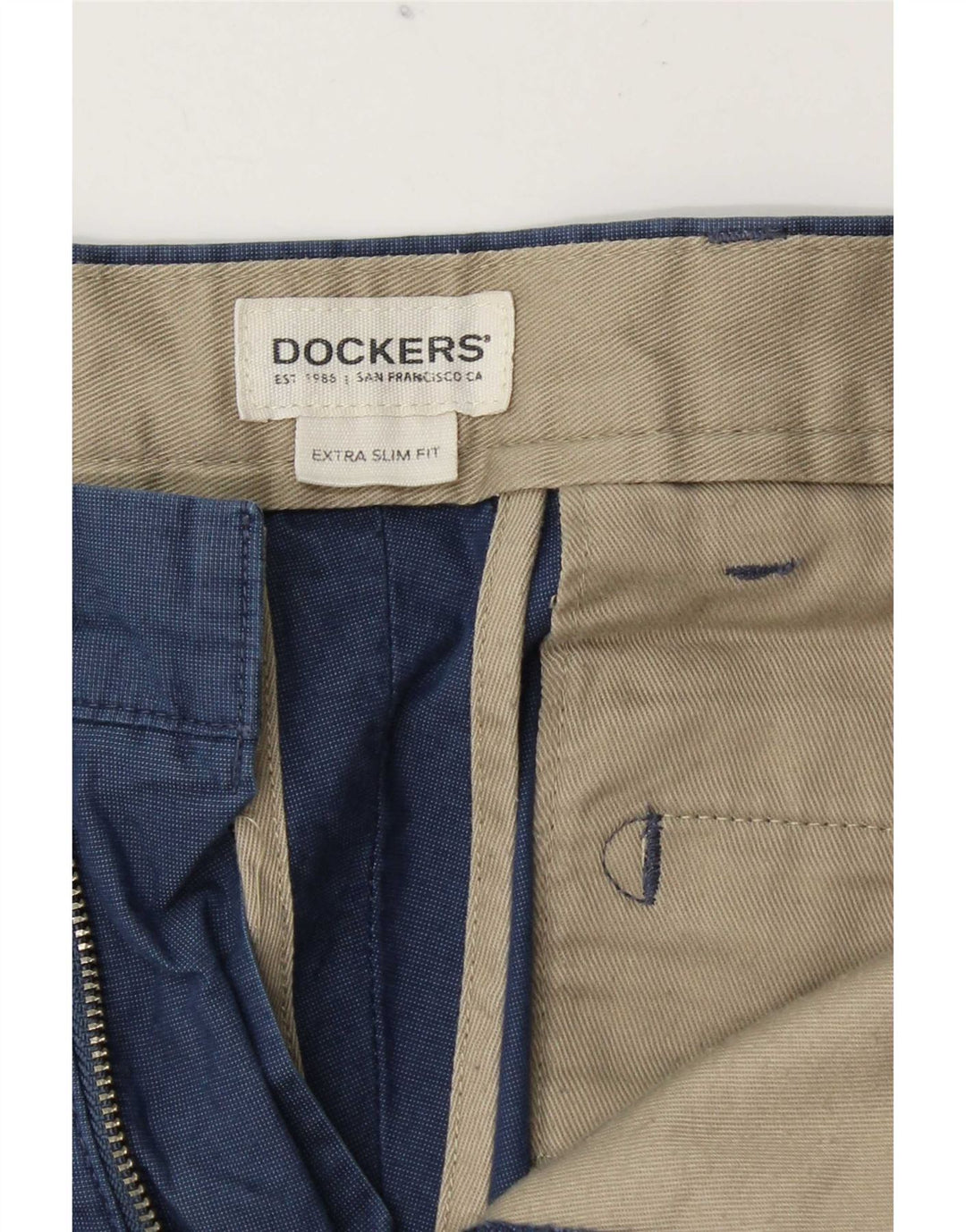 Calça Dockers Mens Extra Sim Fit Chino W32 L29 Azul Marinho