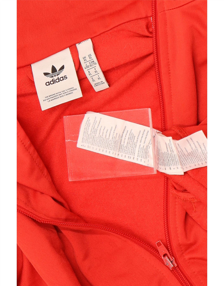 Adidas Mens Tracksuit Top Jacket XL Vermelho Poliéster