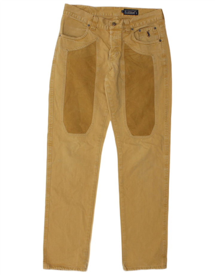Jeans masculinos Jeckerson Slim W32 L32 amarelo