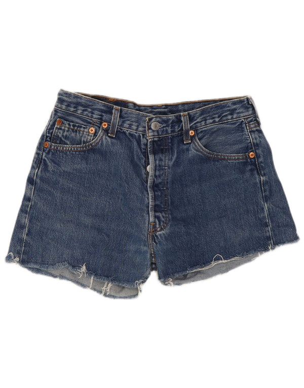 Shorts jeans feminino Levi's 501 W30 algodão azul médio