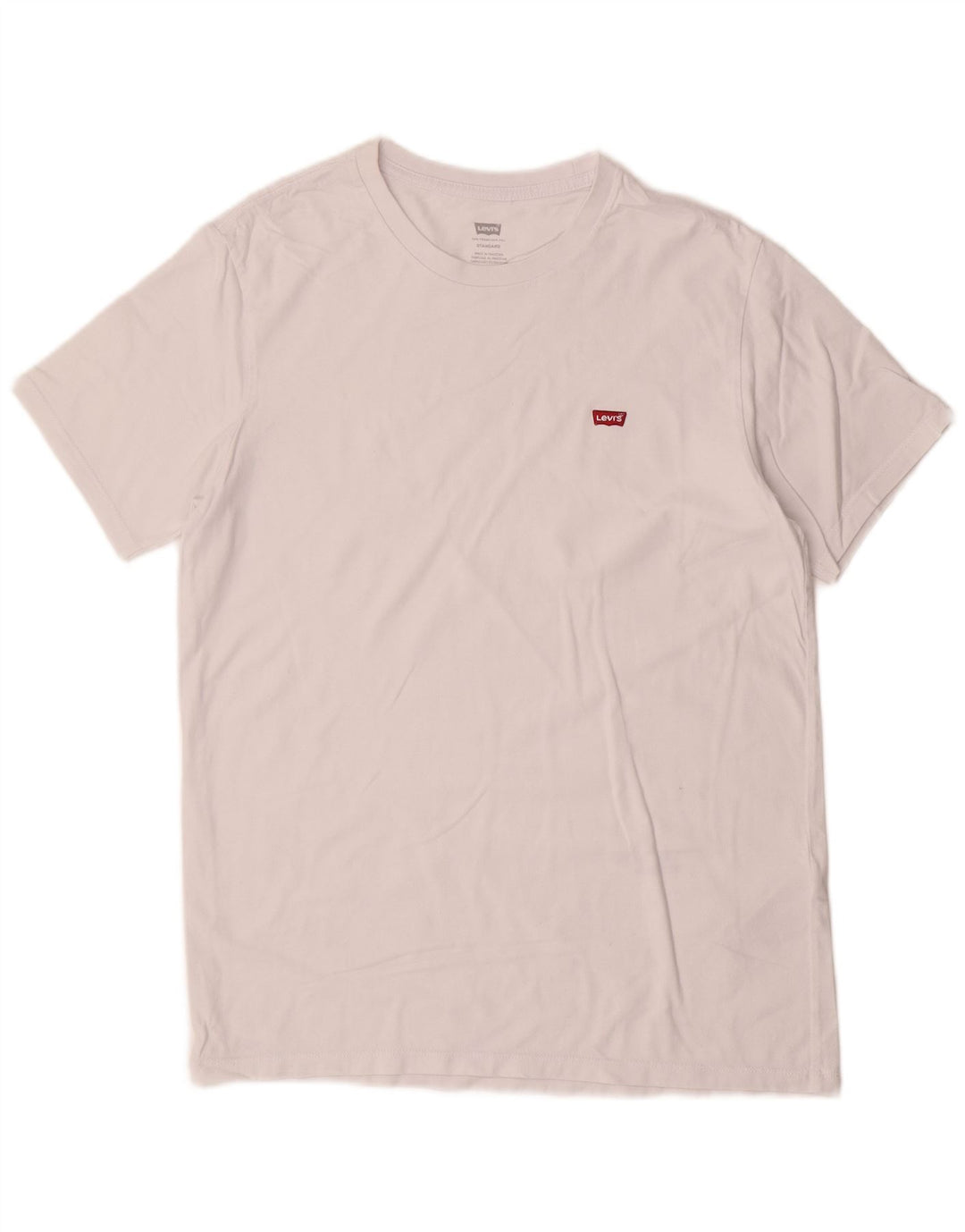 Camiseta masculina padrão Levi's Top médio algodão branco