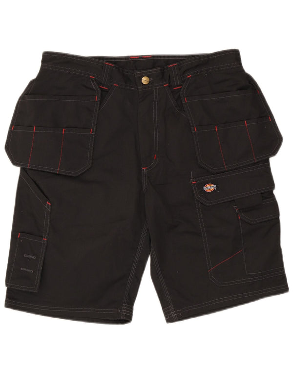 Shorts cargo masculino Dickies W32 poliéster preto médio