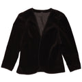 Jaqueta blazer feminina aberta de veludo Your Sixth Sense EU 42 grande preta