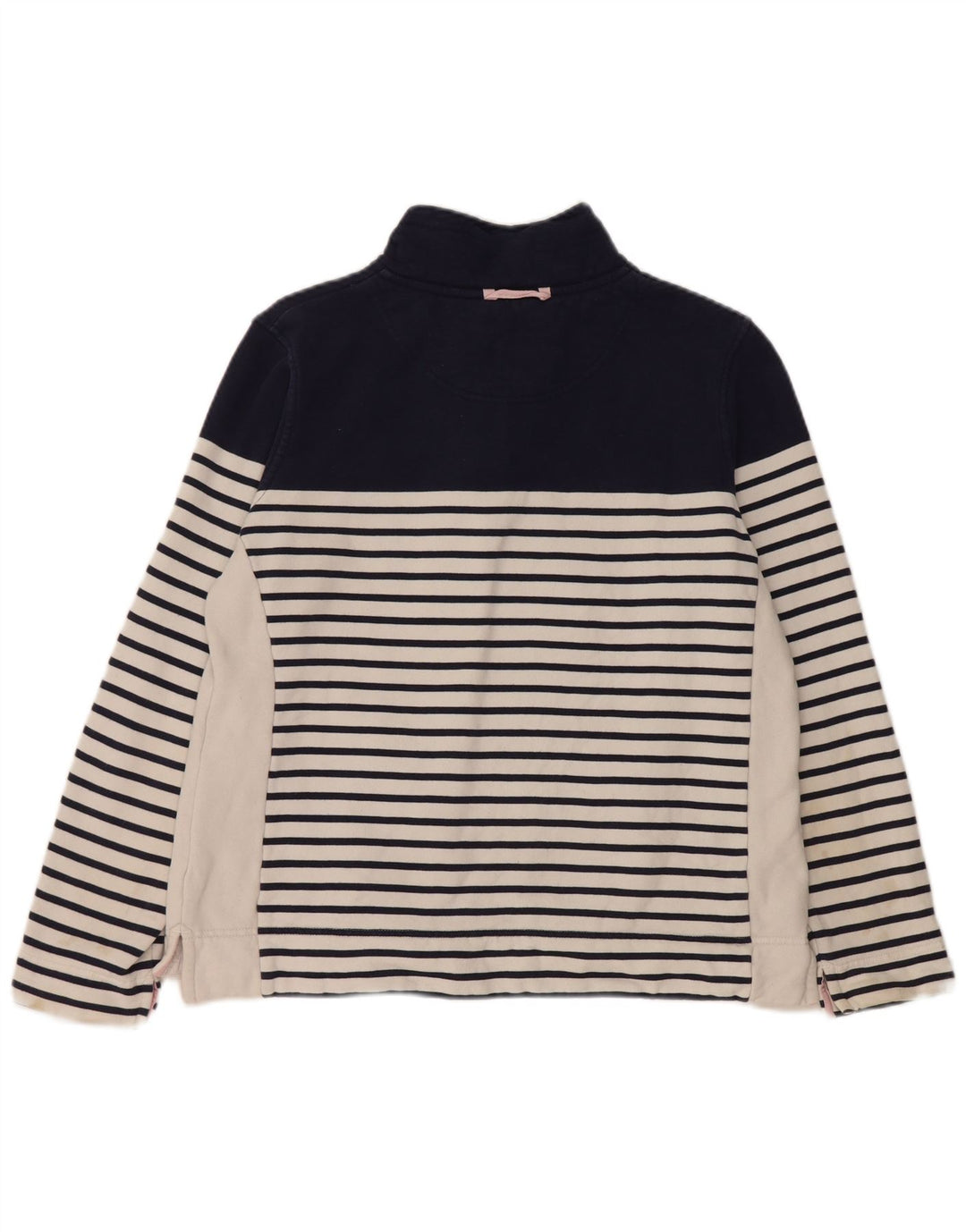 Crew Clothing moletom feminino jumper UK 12 médio azul marinho listrado