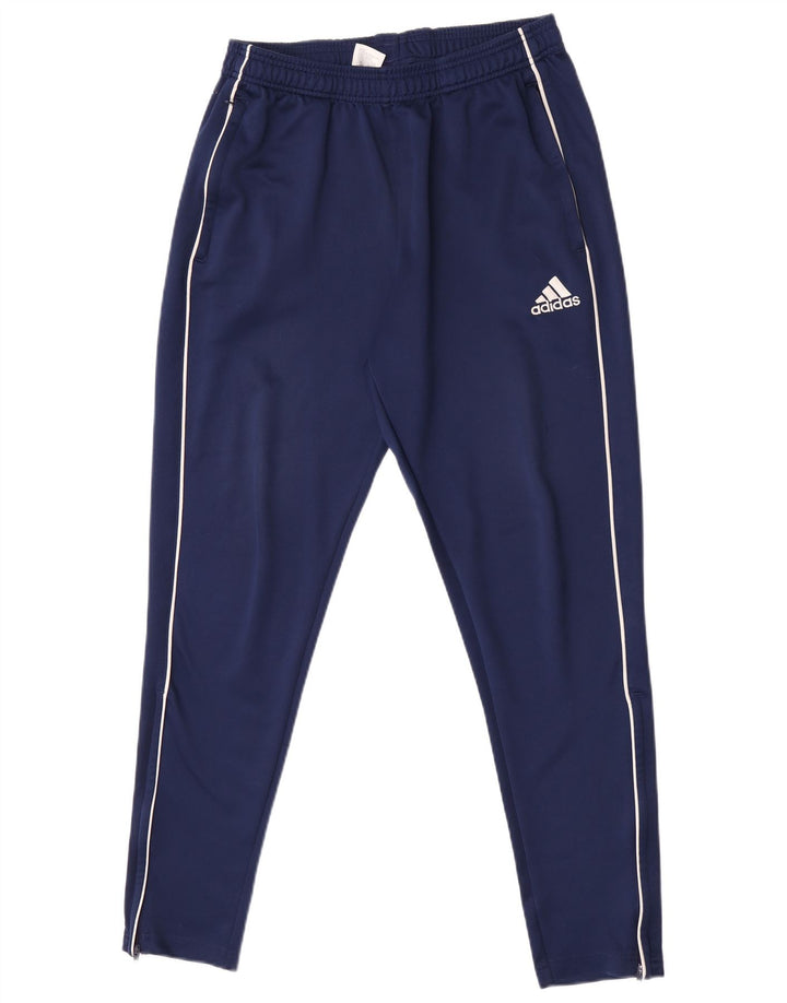 Calça de treino masculina Adidas grande poliéster azul