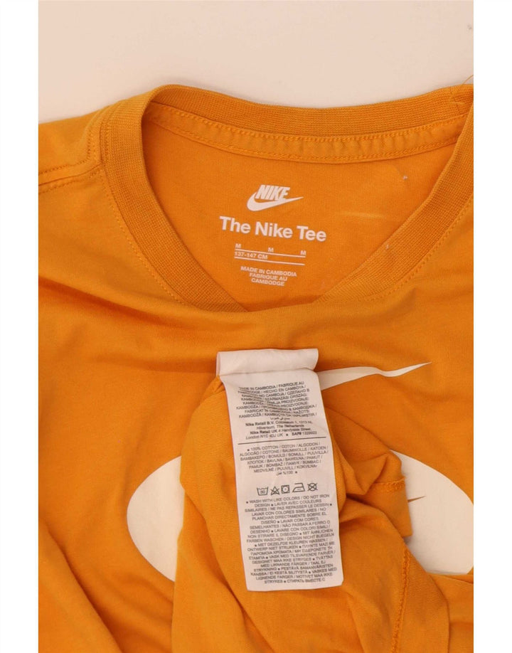 Camiseta Nike Boys Graphic Top 10-11 Anos Médio Algodão Amarelo