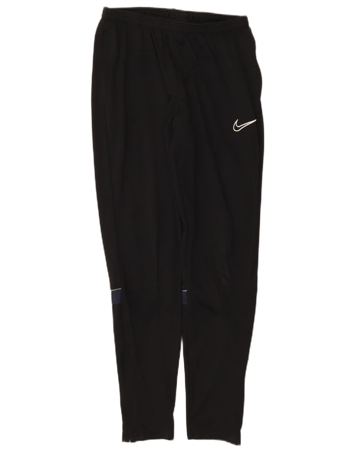 Calça de treino masculina Nike Dri Fit médio preto colorblock poliéster