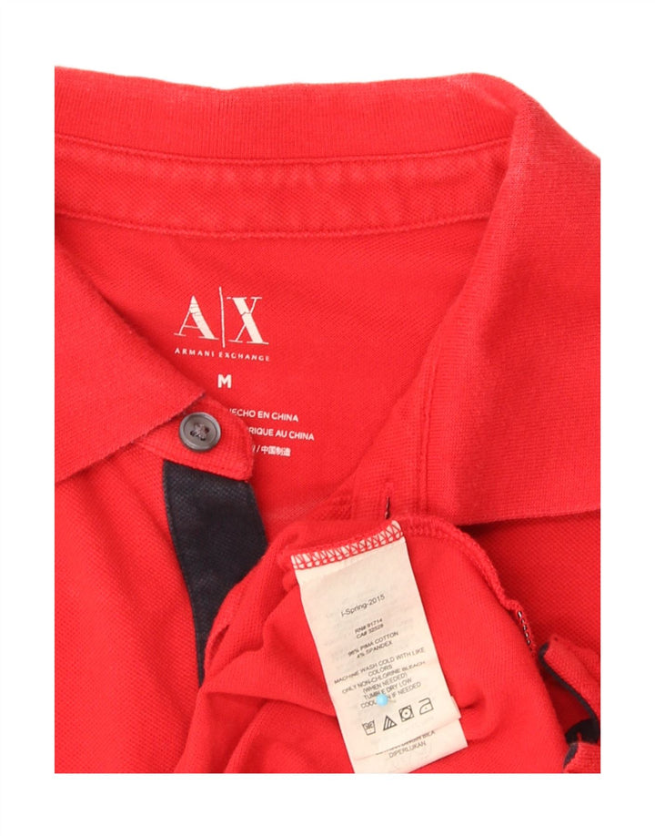 Camisa polo masculina Armani Exchange médio algodão vermelho