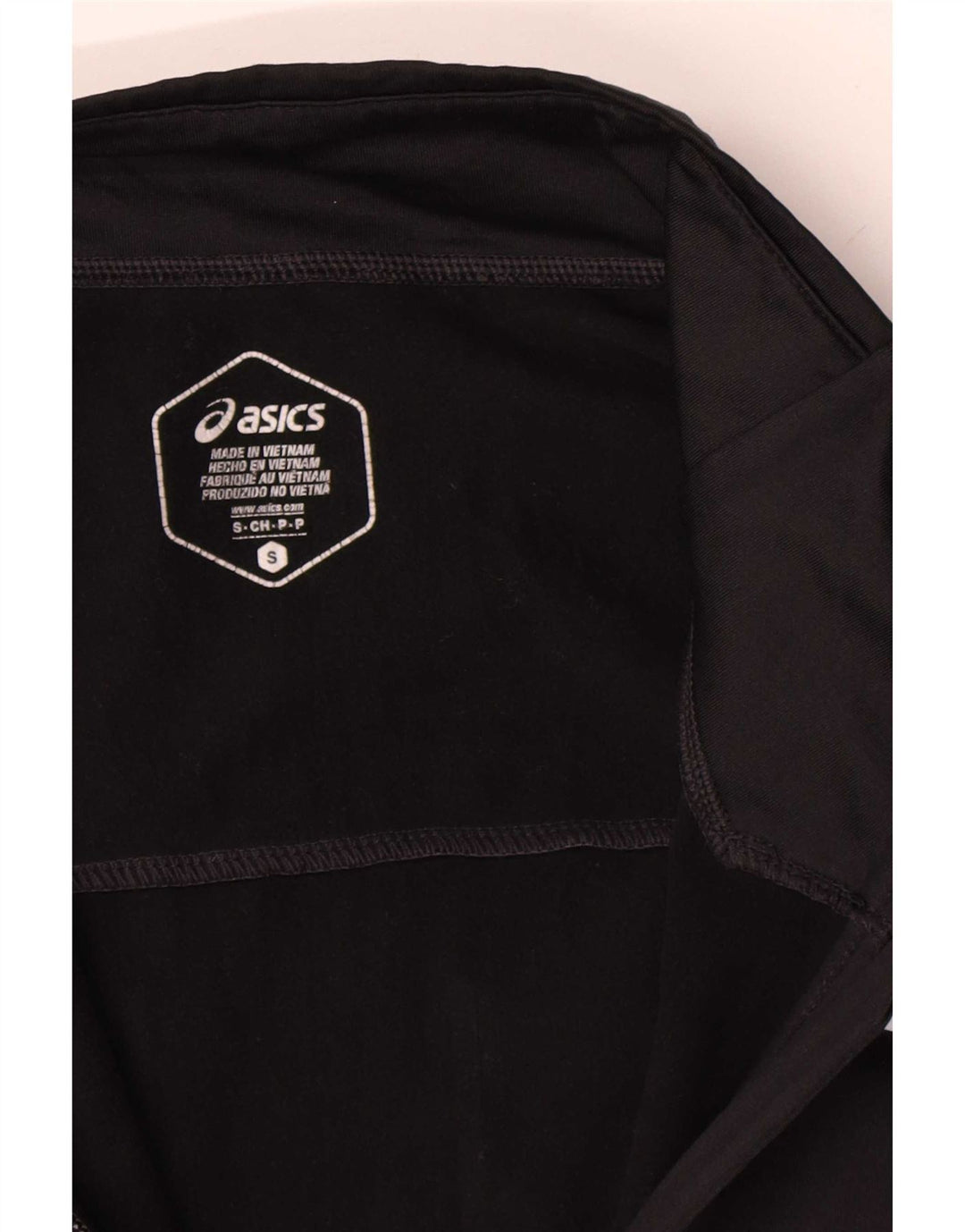 Asics Mens Tracksuit Top Jacket Pequeno Preto
