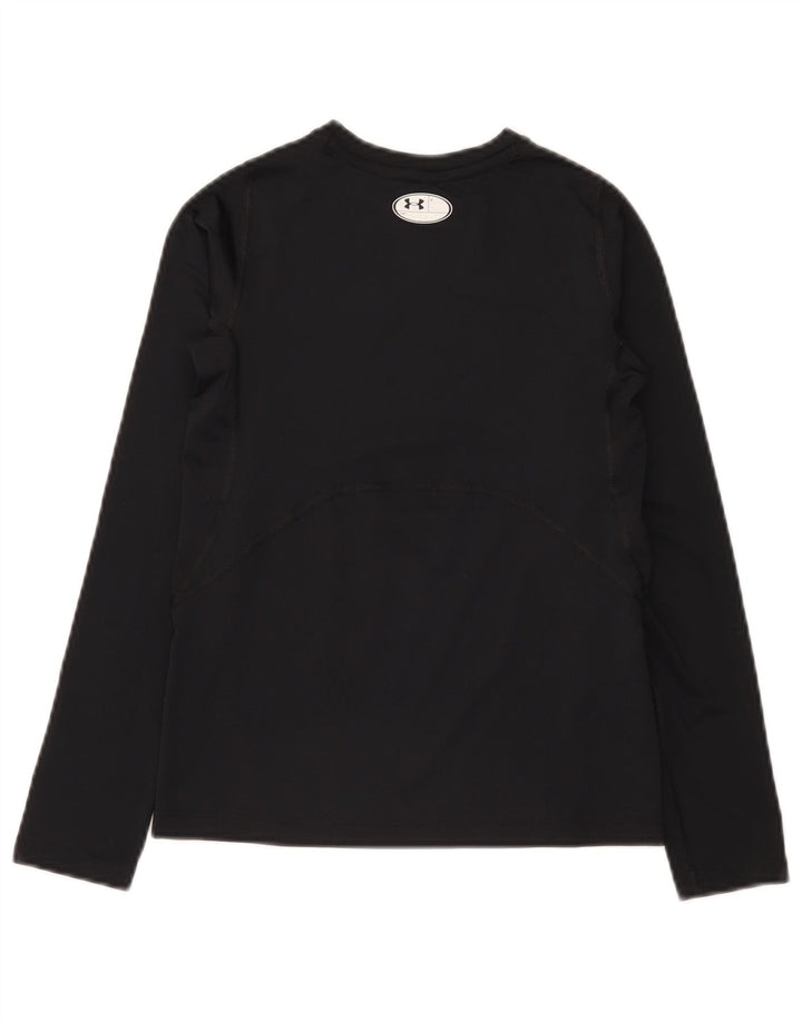 Under Armour Boys Heat Gear Top manga comprida 9-10 anos médio preto