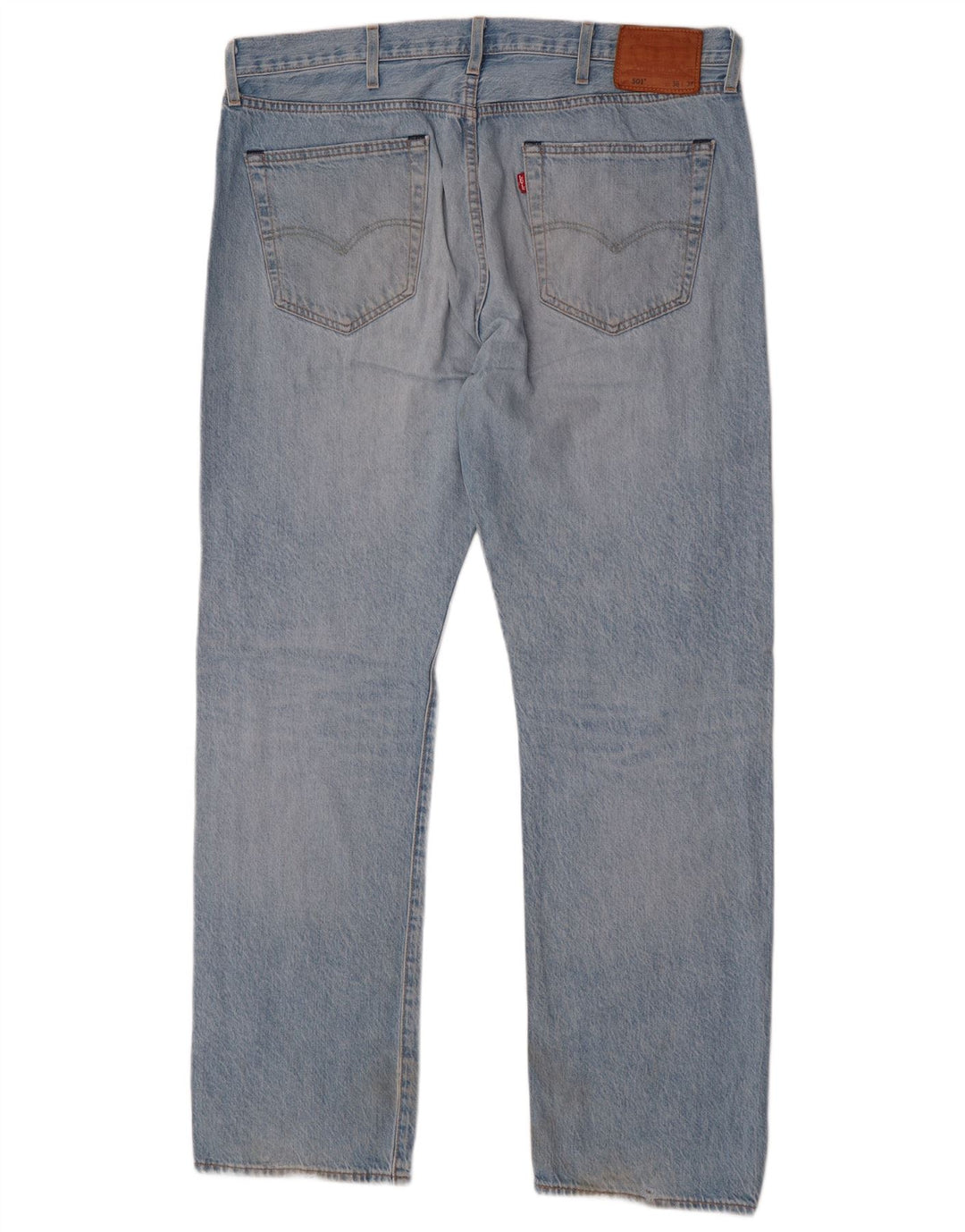Levi's Masculino 501 Straight Jeans W38 L32 Azul Algodão