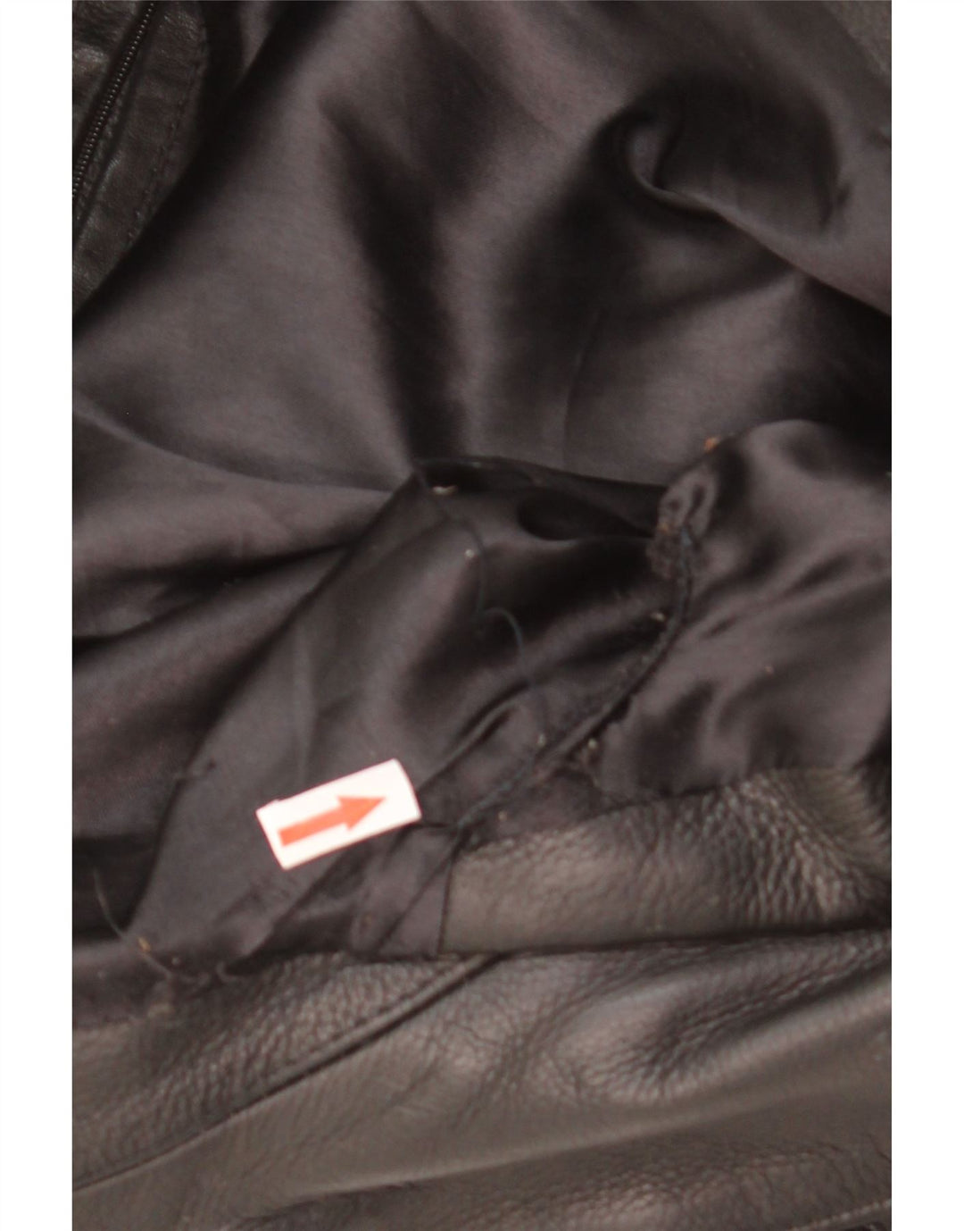 Jaqueta de couro vintage masculina para motociclista Reino Unido 38 couro preto médio