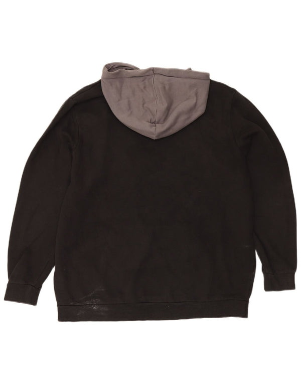 Puma masculino gráfico moletom com capuz XL preto colorblock algodão