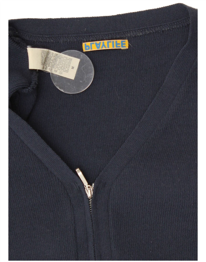 Suéter feminino Playlife com corte cardigan Reino Unido 12 médio azul marinho poliamida