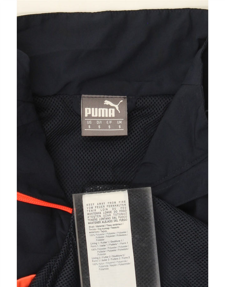 PUMA Mens Tracksuit Top Jacket Pequeno Poliéster Azul Marinho