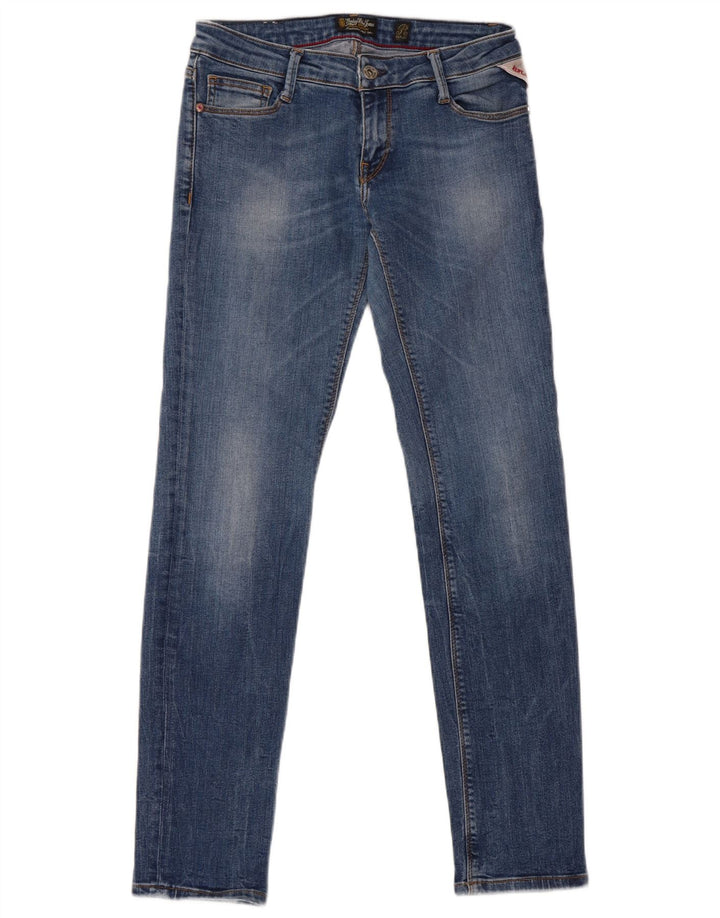 Replay Jeans Slim Feminino W29 L30 Azul Algodão