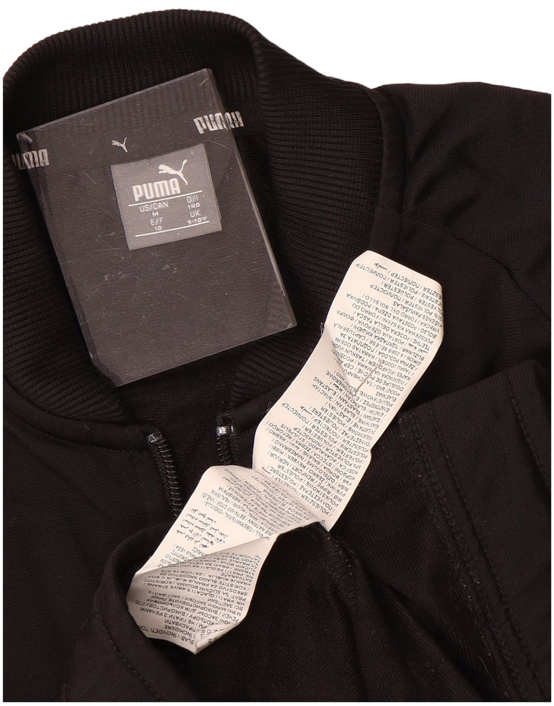 Jaqueta PUMA Boys Tracksuit Top 9-10 Anos Preto Colorblock Poliéster