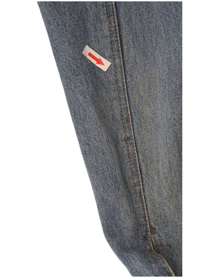 Jaqueta jeans masculina vintage UK 38 azul médio