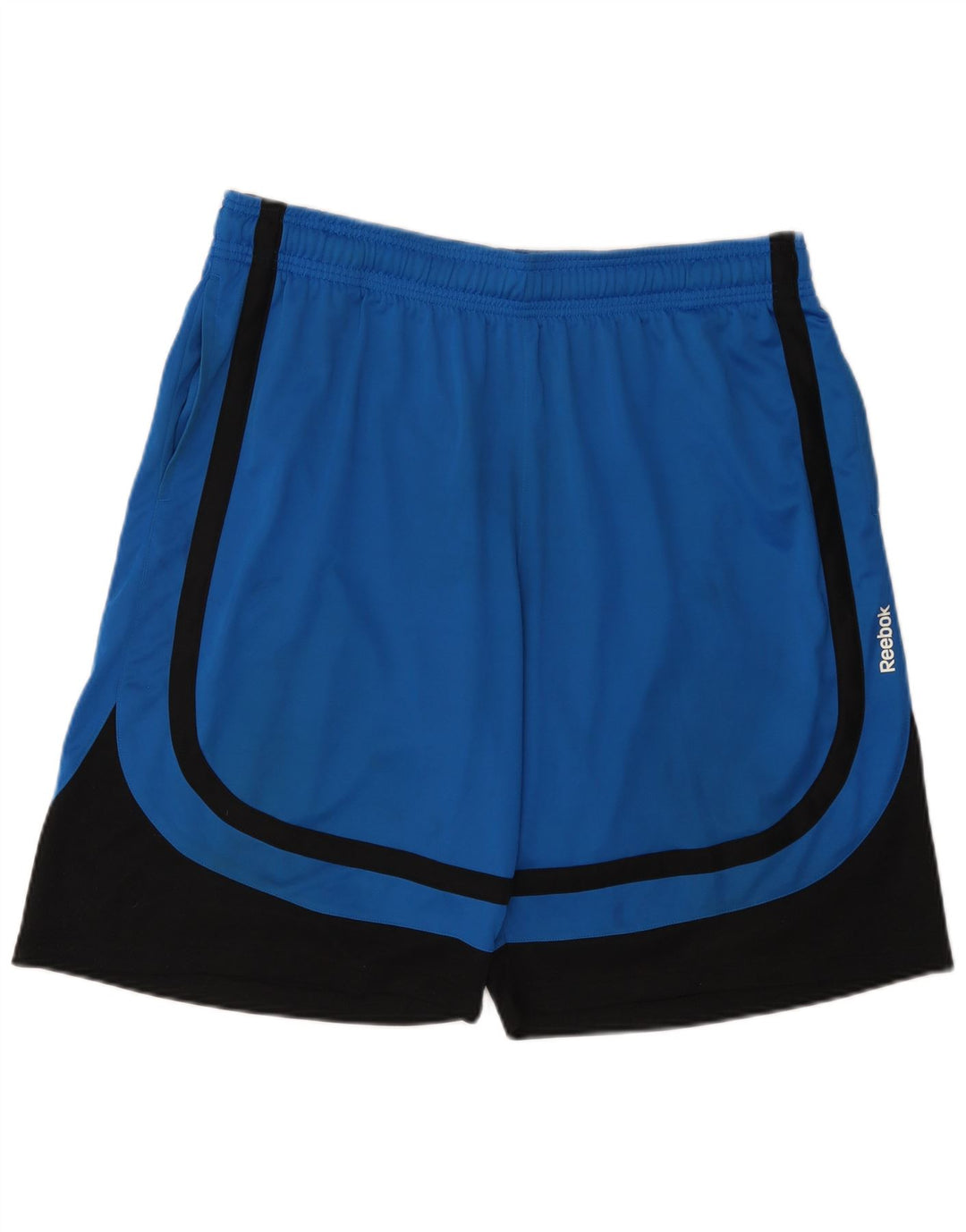 Shorts esportivos masculinos REEBOK XL azul colorblock poliéster