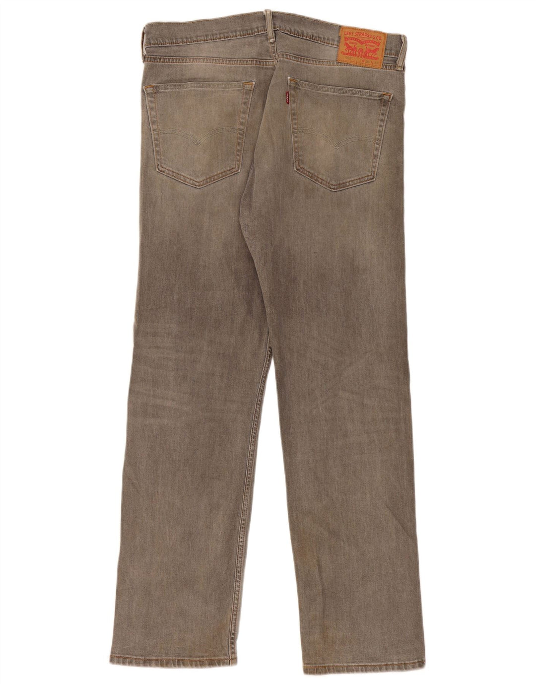 Calça jeans masculina Levi's 505 Straight W36 L32 cinza algodão