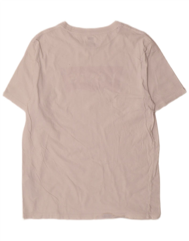 Camiseta masculina padrão Levi's com estampa gráfica média de algodão branco