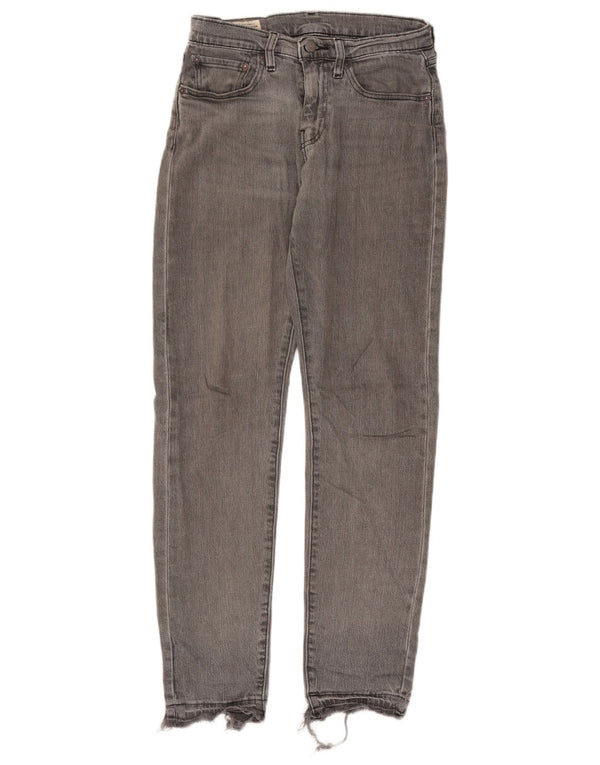Levi's Mens Slim Jeans W28 L32 Cinza Algodão