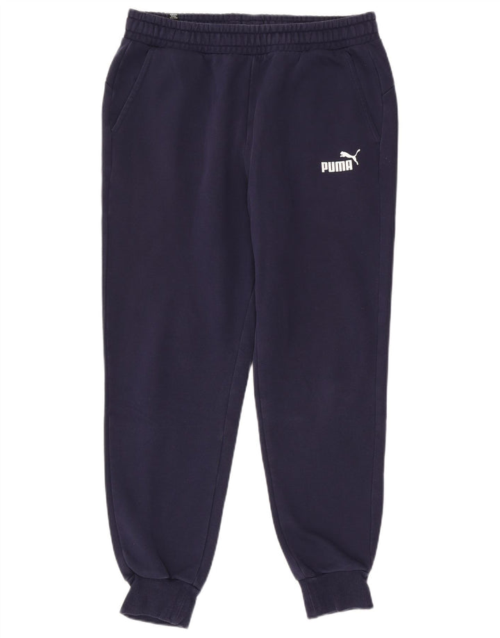 Calça de treino masculina Puma Joggers grande azul marinho