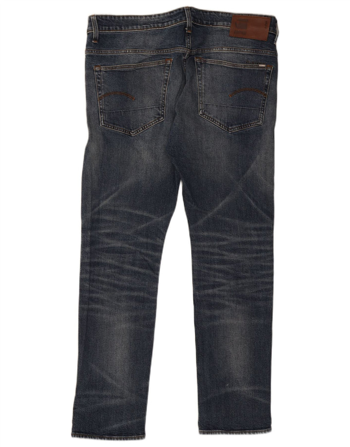 G-Star Masculino Slim Jeans W36 L30 Azul Algodão