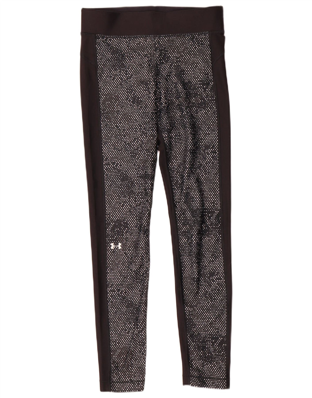 Under Armour Womens Heat Gear Leggings UK 14 Médio Preto Poliéster