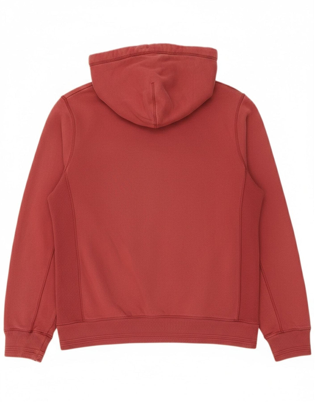 Suéter masculino com capuz e zíper Fat Face grande algodão vermelho