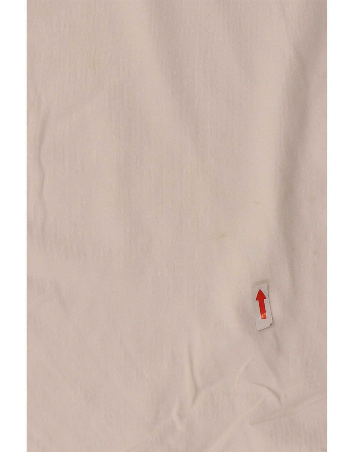 Camiseta feminina Levi's UK 12 algodão branco médio