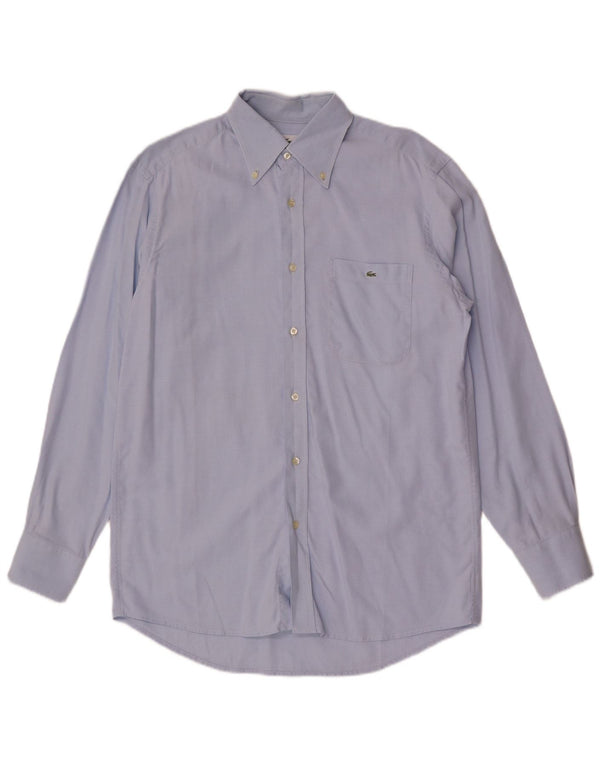 Camisa masculina Lacoste tamanho 40 azul médio