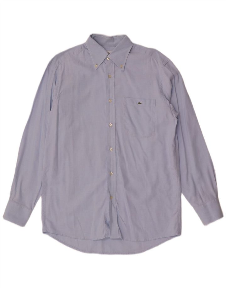 Camisa masculina Lacoste tamanho 40 azul médio