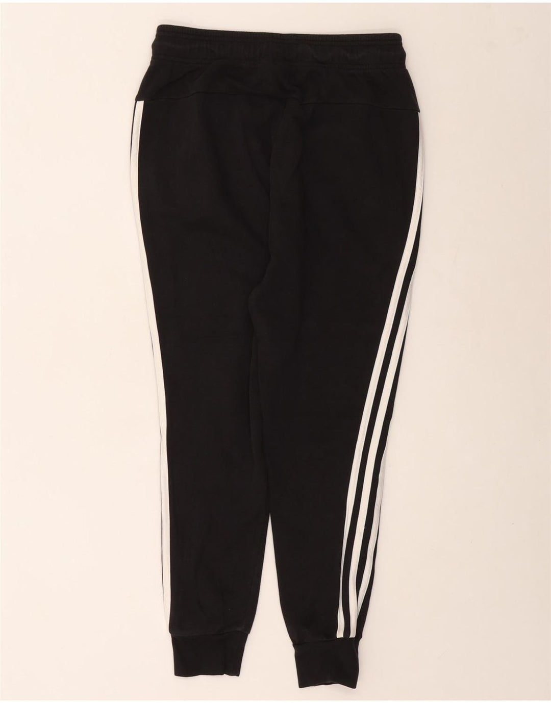 ADIDAS Calças de treino femininas Joggers UK 4/6 XS Preto Algodão