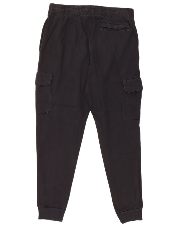 Calça de treino masculina Under Armour Cargo Joggers grande algodão preto