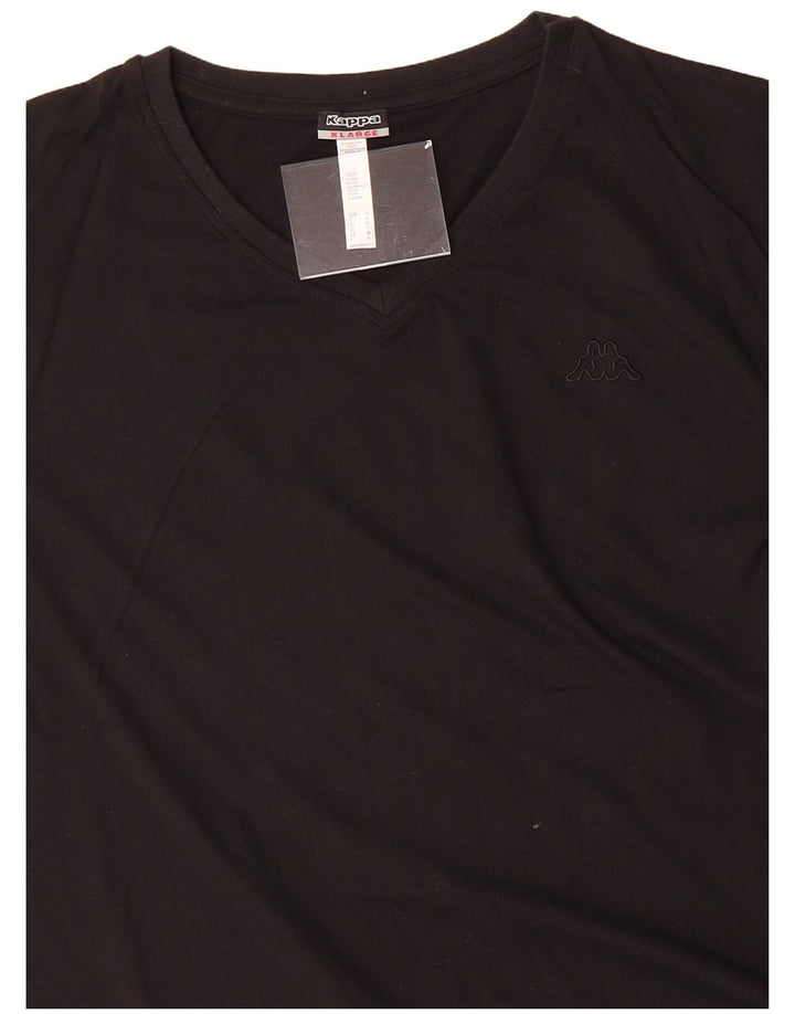 Camiseta masculina KAPPA Top XL algodão preto