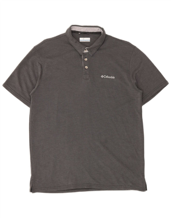Camisa polo masculina Columbia grande cinza modal