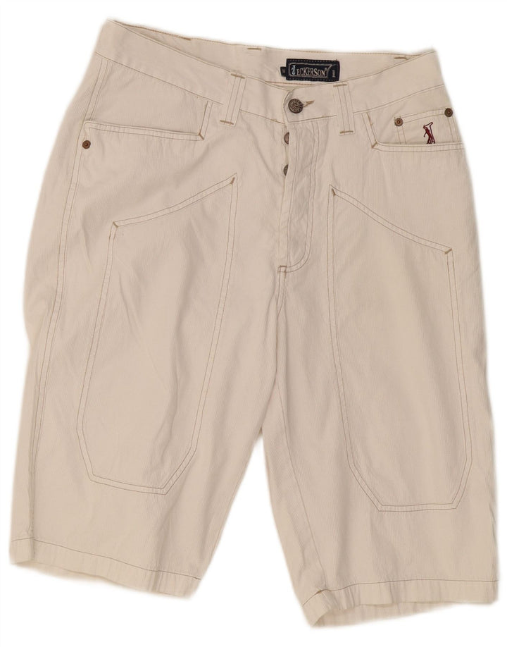 Bermuda masculina JECKERSON W33 médio algodão branco