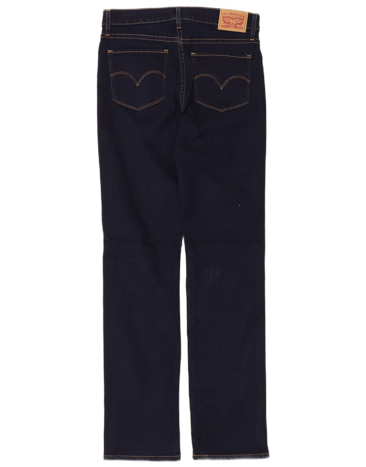 Calça jeans feminina Levi's 314 Shaping Straight W27 L29 azul marinho algodão