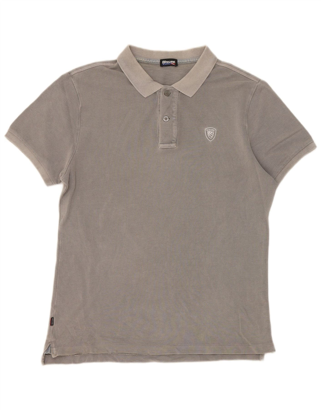 Camisa polo masculina Blauer cinza médio