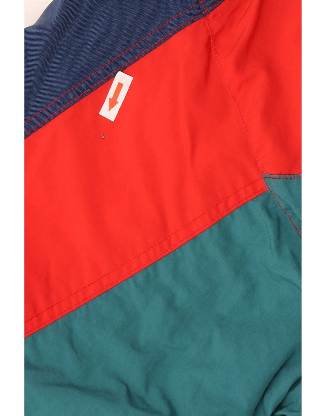 Jaqueta de esqui masculina Sergio Tacchini UK 40 grande bloco colorido multicolorido