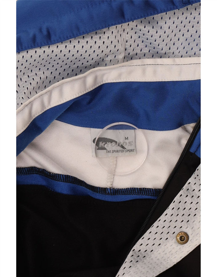 Jaqueta masculina Kronos com capuz e moletom médio preto em poliéster colorblock