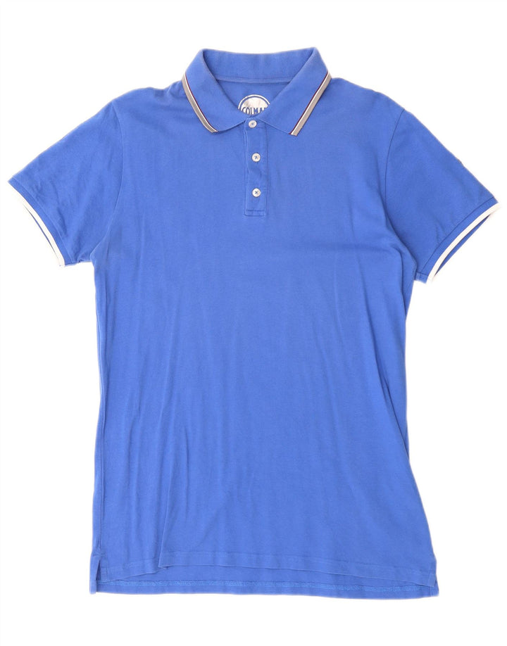 Camisa polo masculina COLMAR algodão azul médio