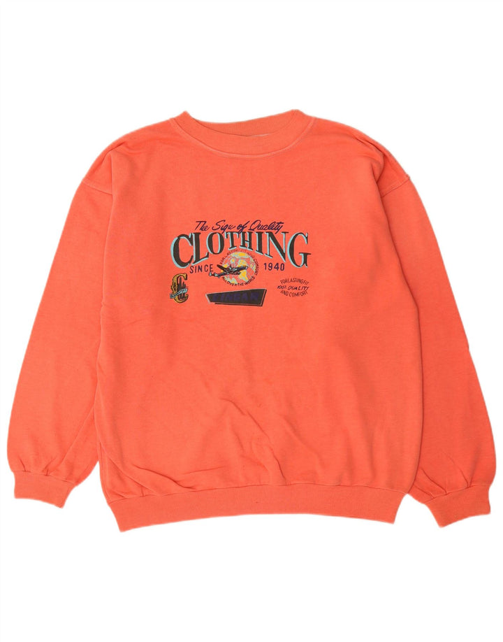 Vingar moletom gráfico masculino jumper grande algodão laranja