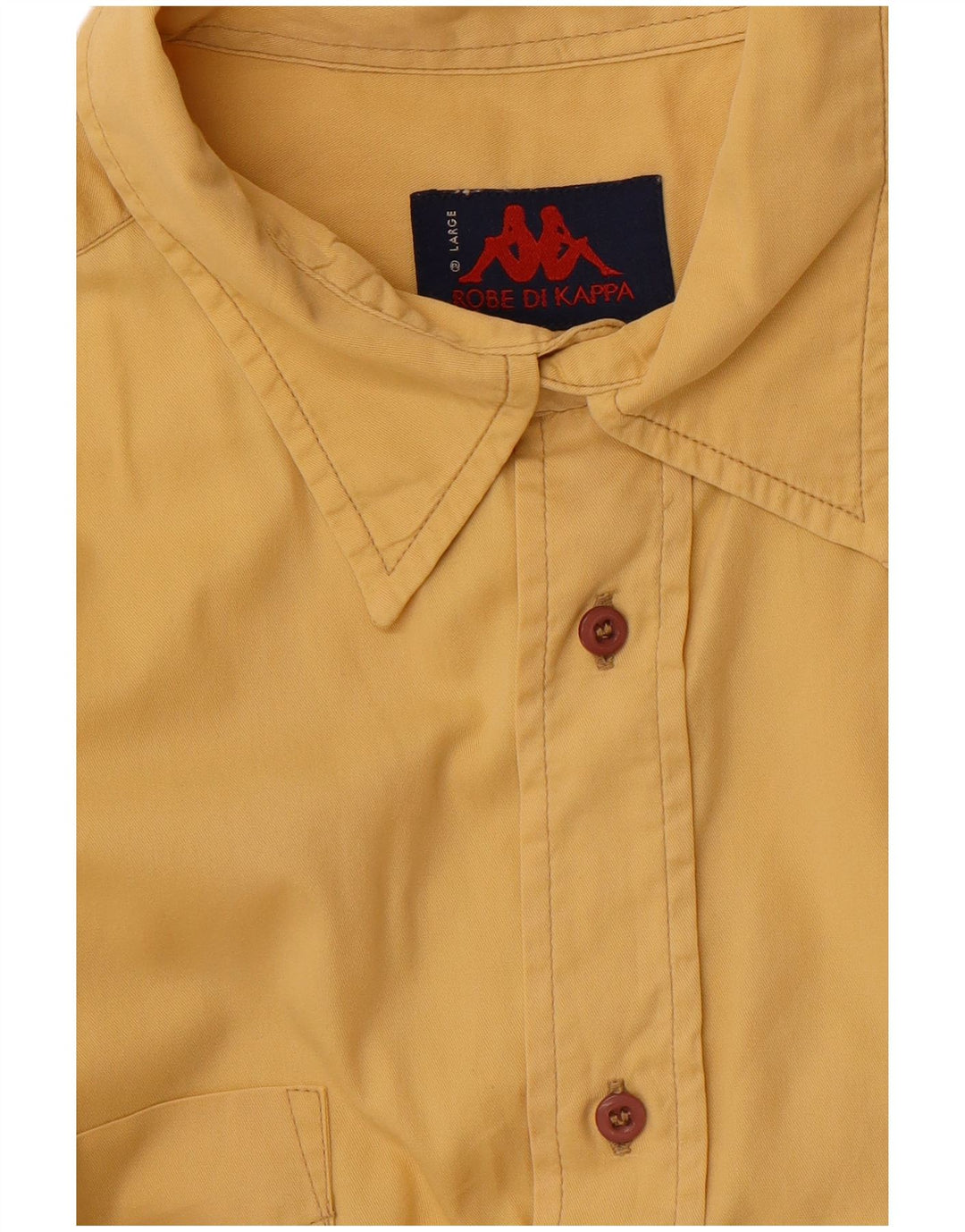 Camisa masculina KAPPA grande algodão amarelo