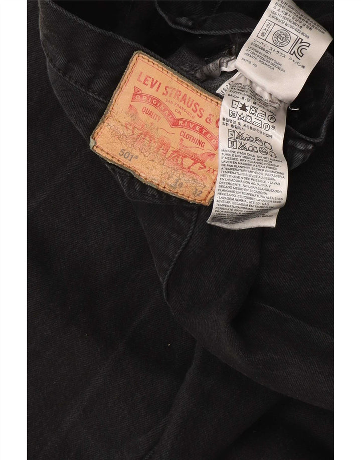 Levi's Masculino 501 Straight Jeans W34 L32 Azul Marinho Algodão