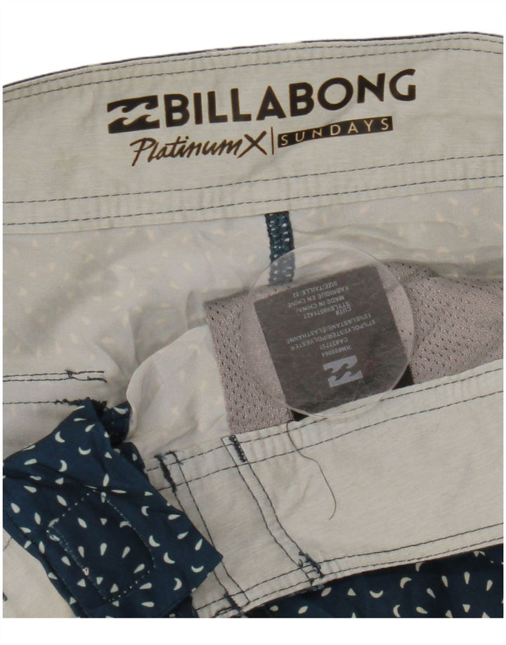 Calção de banho masculino BILLABONG poliéster manchado azul marinho médio