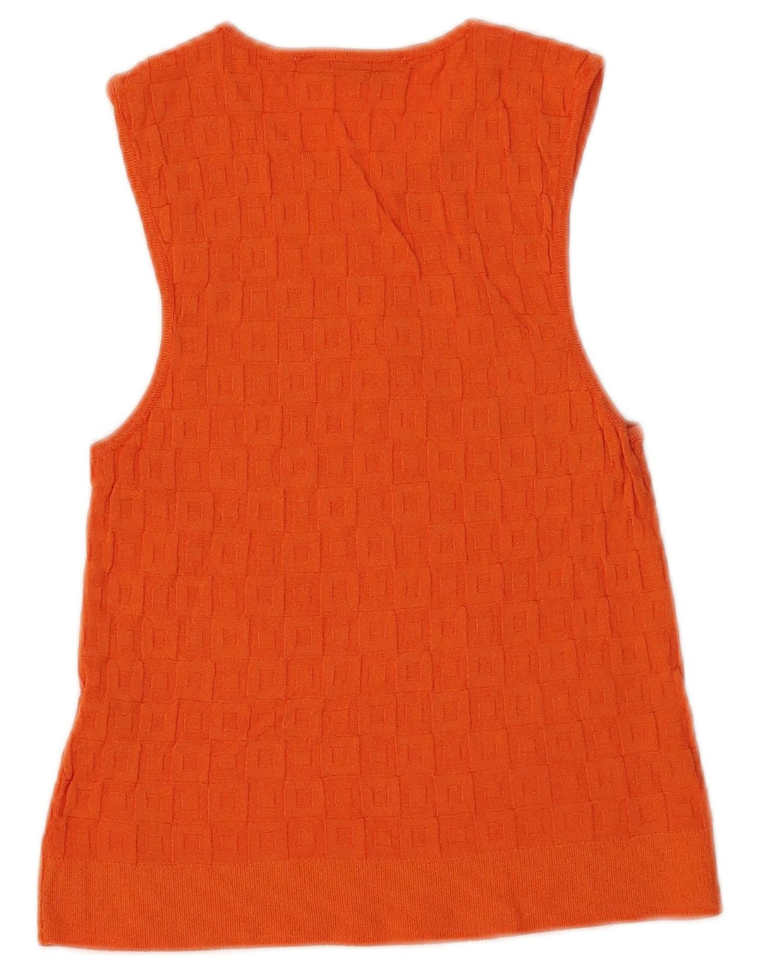 Zara Womens Crop Vest Top UK 8 Pequeno Laranja Viscose