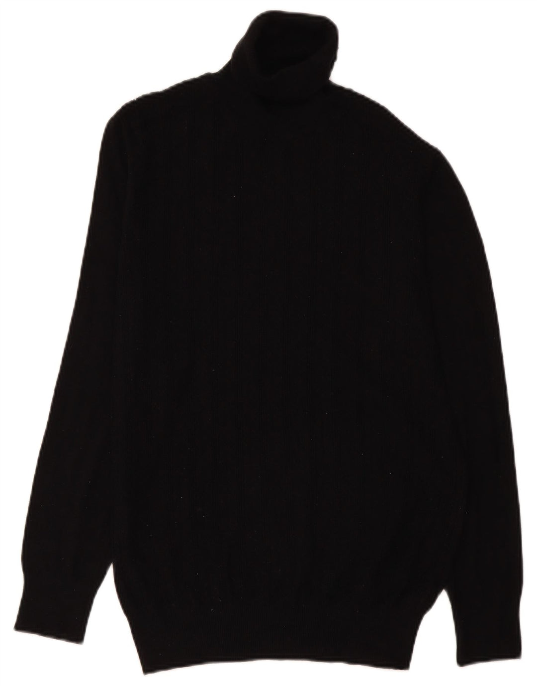 Zara Suéter masculino com gola redonda e viscose preta média